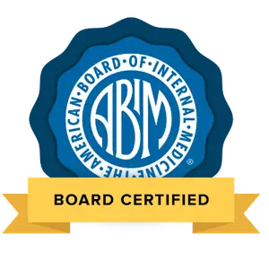 American Board of Internal Medicine Board Certified seal
